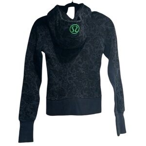 lululemon athletica Black Patterned Hoodie